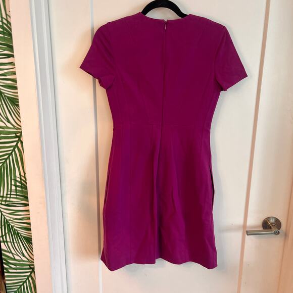 Diane Von Furstenberg Agatha Front Zip Sheath Dress Size 4 - Picture 3 of 11